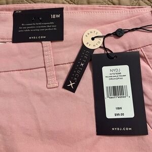 NYDJ Pink Relaxed Trousers